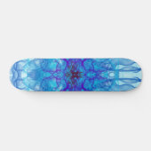 BLUE SMOKE - Fractal Art - Skateboard (Horizontaal)