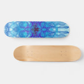 BLUE SMOKE - Fractal Art - Skateboard (Horizontaal)