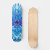 BLUE SMOKE - Fractal Art - Skateboard (Voorkant)