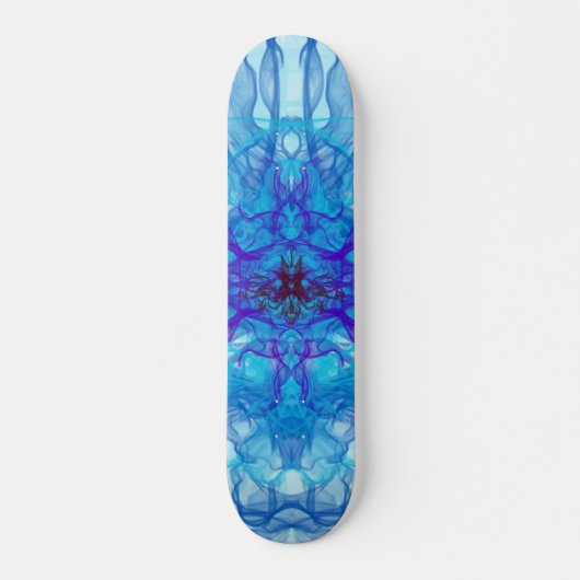 BLUE SMOKE - Fractal Art - Skateboard (Voorkant)