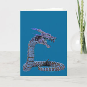 Blue Snake Dragon Kaart