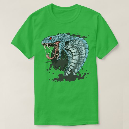 BLUE SNAKE T-SHIRT (Design voorkant)
