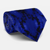 Blue Snakeskin Stropdas (Opgerold)