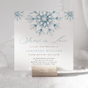 Blue Snow in Love Vrijgezellenfeest Kaart