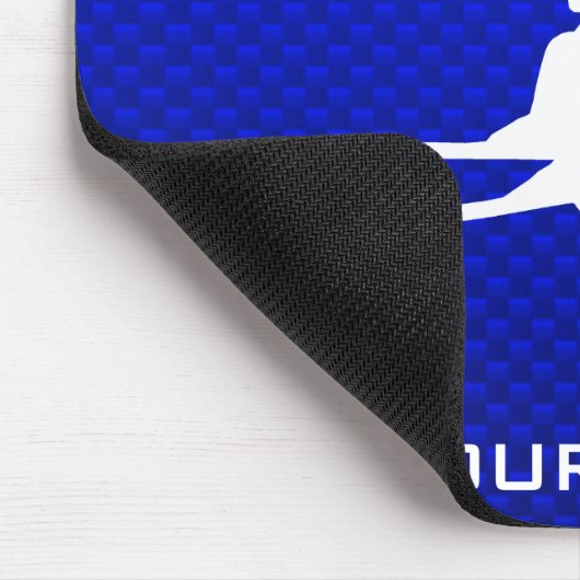 Blue Snow Skiing Muismat (Hoek)