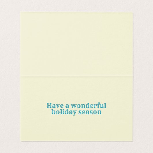 Blue Snowflake 25 Pack Carte de fin de année (Inside Unfolded)