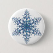 Blue Snowflake Button (Voorkant)