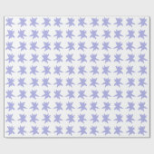 Blue Snowflake Cadeaupapier (Vlak)