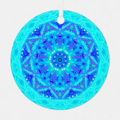 Blue Snowflake Editable Ornament (Voorkant)