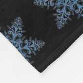 Blue Snowflake Fleece Blanket Deken (Hoek)