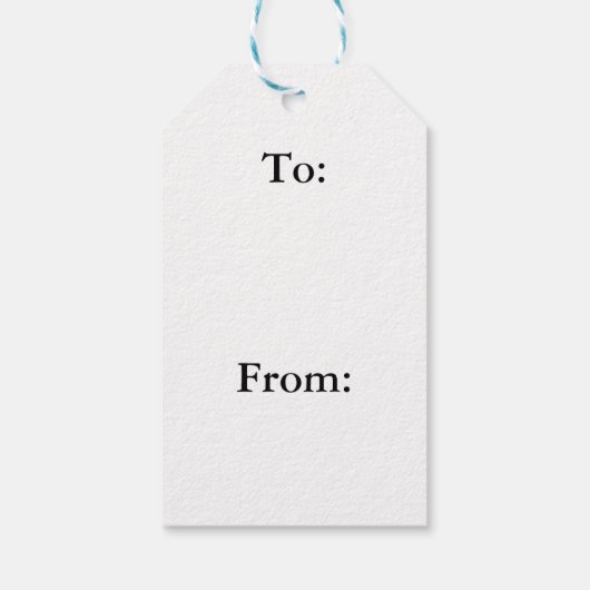 Blue Snowflake Gift Label Cadeaulabel (Achterkant)