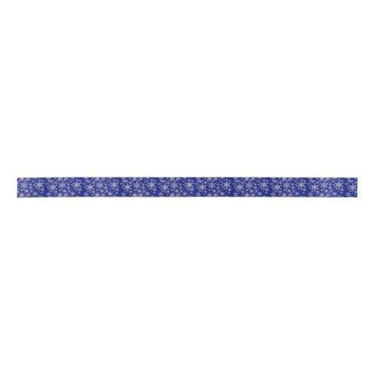 Blue Snowflake kerst Lint (Voorkant)