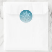 Blue Snowflake Kerstmis Envelope Seal Sticker (Tas)