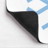 Blue Snowflake-kerstMuismat Muismat (Hoek)