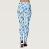Blue Snowflake Leggings (Achterkant)