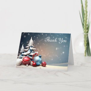 Blue Snowflake Merci note