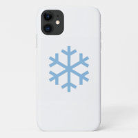 Blue Snowflake Noël iPhone 11 Coque