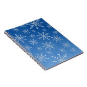 Blue Snowflake Notebook – Winter Aesthetic Journal (Côté Droit)
