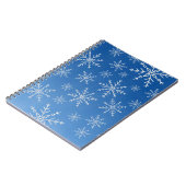 Blue Snowflake Notebook – Winter Aesthetic Journal (Côté gauche)
