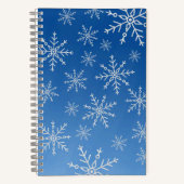 Blue Snowflake Notebook – Winter Aesthetic Journal (Recto)