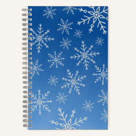 Blue Snowflake Notebook – Winter Aesthetic Journal Notitieboek