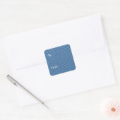 Blue Snowflake Pattern Stickers (Envelop)