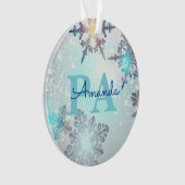 Blue Snowflake Personalized Name PA (devant)