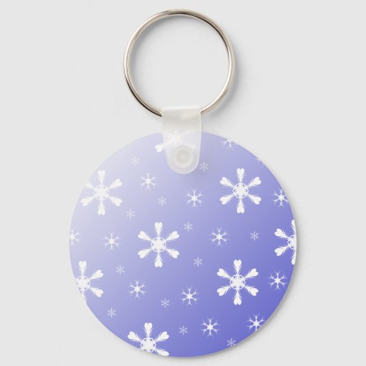 Blue Snowflake Sleutelhanger (Voorkant)