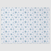 Blue Snowflake Tissue Paper Tissuepapier (Voorkant)