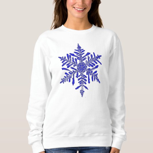 Blue Snowflake Trui (Voorkant)
