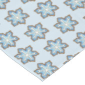 Blue Snowflake Winter Hanukkah Kerstfeestdag Tafelkleed (Gekanteld)