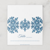 Blue Snowflake Winter Wedding (Buitenkant ongevouwen)