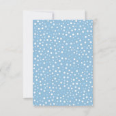 Blue Snowflakes Apportez un livre pour la carte bé (Dos)