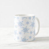 Blue Snowflakes Coffee Mug (Devant droit)