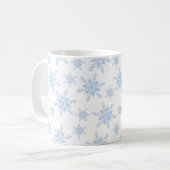 Blue Snowflakes Coffee Mug (Devant gauche)