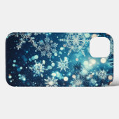 Blue Snowflakes kerst Case-Mate iPhone Case (Achterkant (horizontaal))