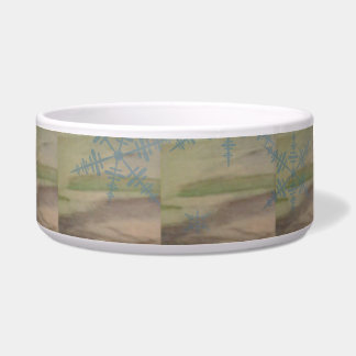 Blue Snowflakes on the Seashore  Voerbakje