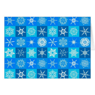 Blue Snowflakes Patroon