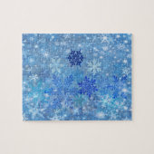 Blue Snowflics Design Jigsaw Puzzle (Horizontal)
