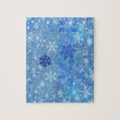 Blue Snowflics Design Jigsaw Puzzle (Vertical)