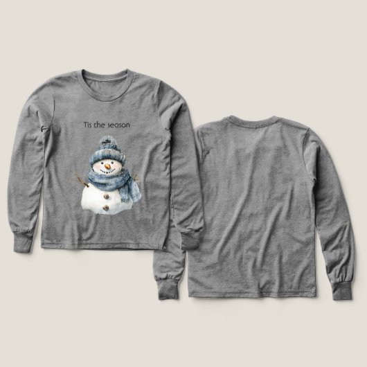 Blue Snowman Christmas (Motif recto et verso)