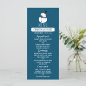 Blue Snowman, Menu de fête de Noël (Debout devant)