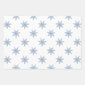 Blue Snowmen Christmas  Inpakpapier Vel (Voorkant 2)