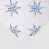 Blue Snowmen Christmas  Tissuepapier (Detail)