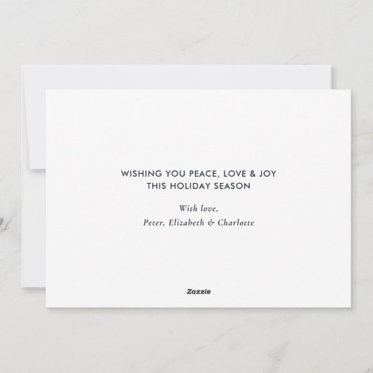 Blue Snowy gelooft in de Magic Photo Holiday Kaart (Achterkant)