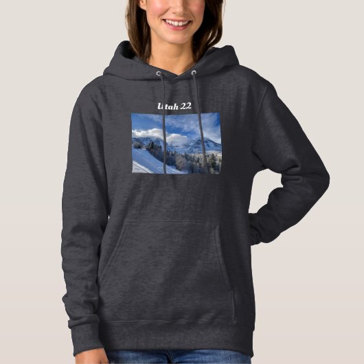 Blue Snowy Ridge Hoodie (Voorkant)