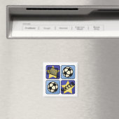 Blue Soccer Magneet (Insitu (Vaatwasser))