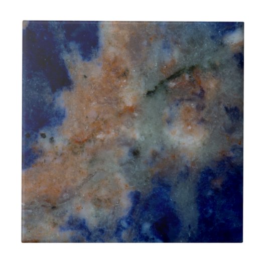 Blue Sodalite close-up Tegeltje (Voorkant)