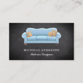 Blue Sofa Furniture Store Interieurontwerper Visitekaartje (Voorkant)