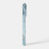 Blue Soft & Calm Christmas Snow Crystal Design-  iPhone Hoesje (Rechterkant)